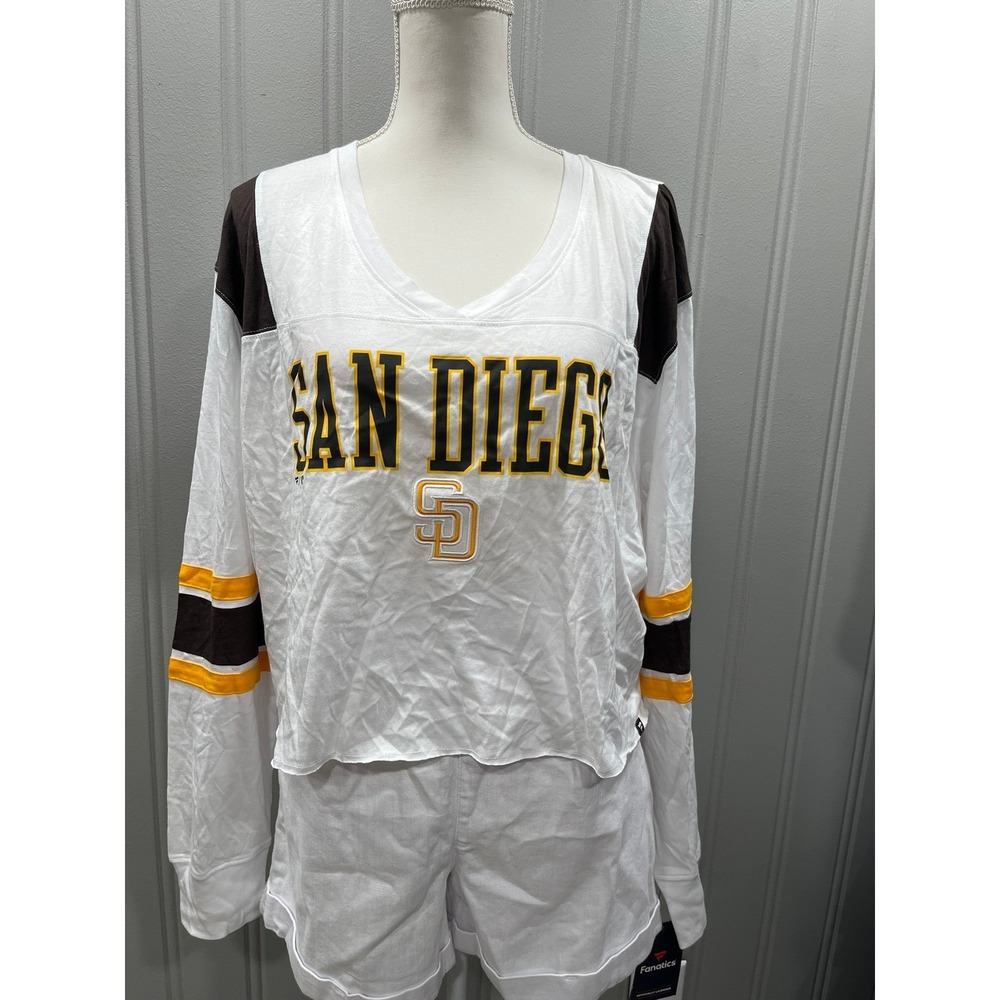 Fanatics San Diego Padres Women's‎ Long Sleeve Top Officially Licensed XL